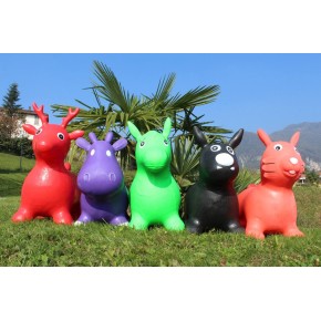 Cavalcabile Gonfiabile Puppy Animaletto Gomma Saltarello Giochi Bimbi No Pompa 2