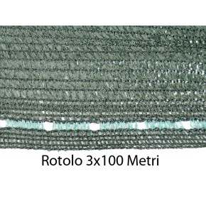 Telo Ombreggiante 3x100 Metri Verde per Recinzione Copertura Rete Oscurante