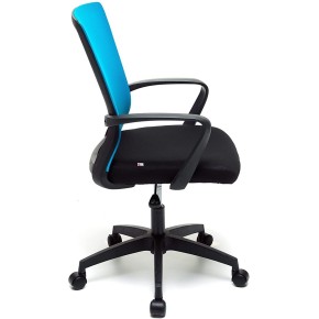 Poltrona da Ufficio con Ruote per Scrivania Blu con Braccioli Ergonomica Camera 2