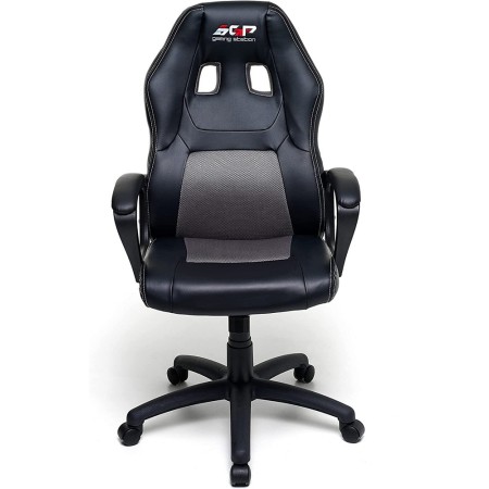 Sedia Gaming Ragazzi con Braccioli e Ruote Grigio Consolle Scrivania Ergonomica