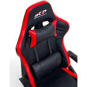 Poltrona Gaming Ergonomica con Braccioli e Ruote Girevoli Rossa Sedia Scrivania 2