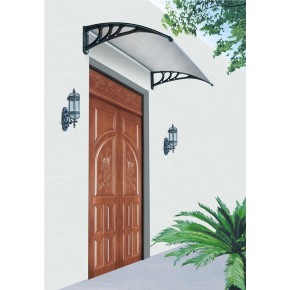 Pensilina 100x80 in Policarbonato Compatto Trasparente Tettoia Sbalzo da Esterno 2