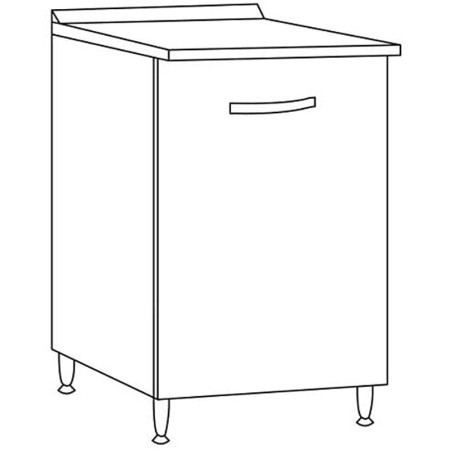 Mobile Base per Cucina Componibile Dispensa in Legno Bianco 40 cm Larghezza