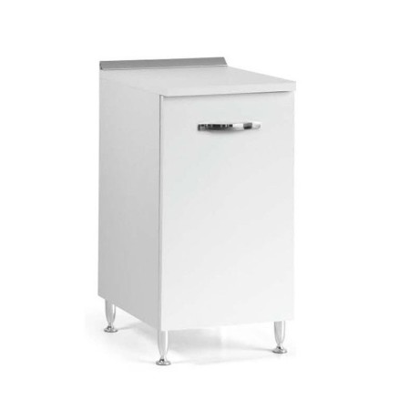 Mobile Base per Cucina Componibile Dispensa in Legno Bianco 40 cm Larghezza