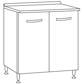 Mobile per Cucina Componibile in Legno Larice Grigio Dispensa 80 cm Larghezza 2