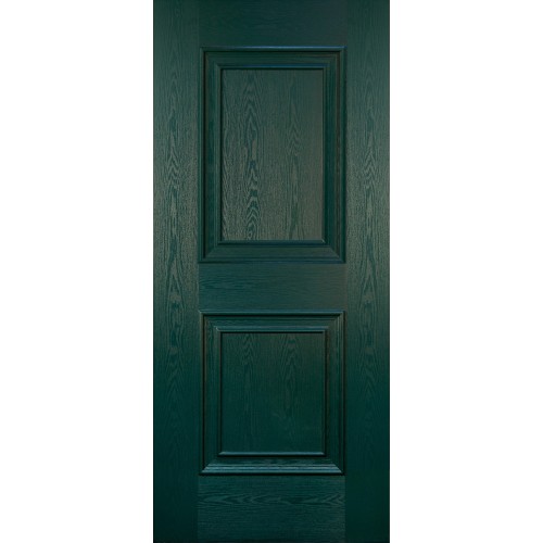 Pannello per Portone Blindato in Vetroresina da Esterno Verde 90x210 due Bugne