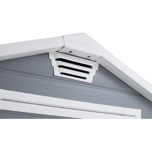 Box per Esterno Keter Armadio Porta Attrezzi da Giardino Grigio in Resina PVC
