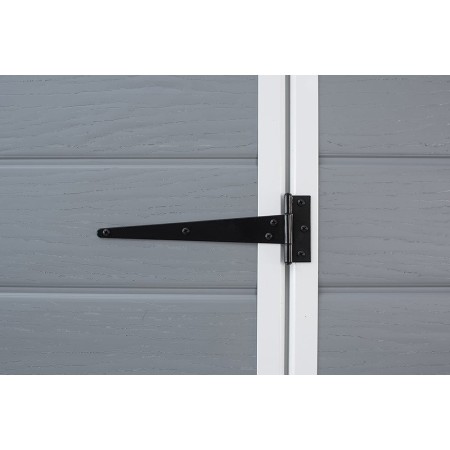 Box per Esterno Keter Armadio Porta Attrezzi da Giardino Grigio in Resina PVC