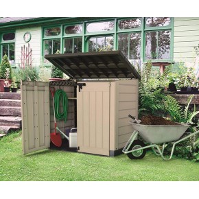 Keter Box per Esterno Resina Porta Attrezzi Lavoro Compatto da Giardino Armadio 2