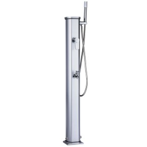 Doccia Riscaldamento Solare 20 litri Inox in Alluminio Giardino Esterno Piscina