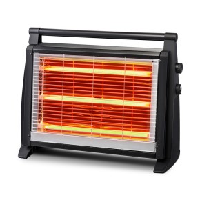Stufa Elettrica Infrarossi al Quarzo 1800w Portatile Basso Consumo Alogena Bagno