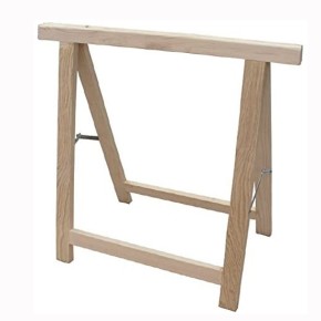 Cavalletto in Legno Portata 100 kg Lavori Pittore Scrivania Officina Pieghevole