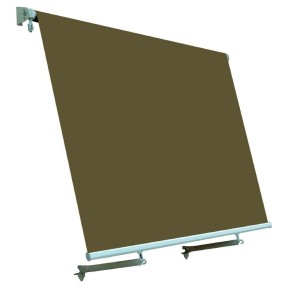 Tenda daSole 245x245 Marrone a Caduta Bracci per Balcone Avvolgibile da Esterno