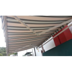 Tenda da Sole a Bracci Retrattili 300x200 Verde con Rullo per Esterno da Balcone 2