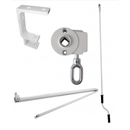 Tenda da Sole 300x200 a Bracci Retrattili Righe Rossa Rullo per Esterno Terrazzo