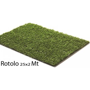 Rotolo Erba Finta 25x2 Metri 8 mm Prato Sintetico Tappeto Manto Erboso Moquette