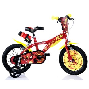 Bicicletta da Bambino Flash Ruota 14 Pollici 3 4 5 6 anni Bimbo Rotelle Freni