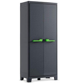 Armadio Keter Antracite Tuttopiani Resina Impermeabile Alto Organizer da Esterno