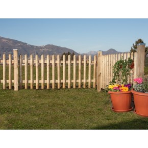 Steccato Bordura Aiuola 200 cm h 80 da Giardino Recinzione Staccionata in Legno 2