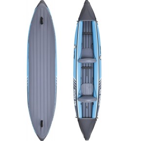 Kayak Zray Roatan 2 Posti Sedili Canoa Gonfiabile con Remi Pagaie Pompa Borsa 2