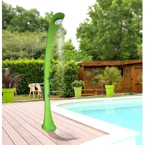 Doccia Solare da Giardino 32 litri Verde Miscelatore Terrazzo Esterno Piscina 2