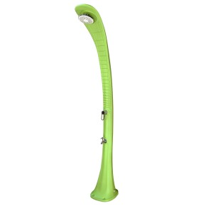 Doccia Solare da Giardino 32 litri Verde Miscelatore Terrazzo Esterno Piscina