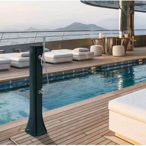 Doccia Riscaldamento Solare 23 litri Blu in Resina da Giardino Esterno Piscina 2