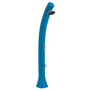 Doccia Solare da Giardino 44 litri Blu Miscelatore per Esterno Piscina Campeggio