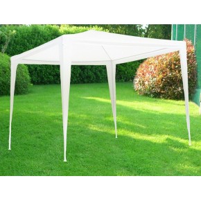 Gazebo Bianco Smontabile 3x2 Acciaio Ombreggiante Ombra Giardino Feste Esterno 2