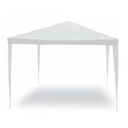 Gazebo Bianco Smontabile 3x4 Acciaio Duraturo Copertura Ombra Fiere Giardino