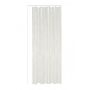 Porta a Soffietto in PVC Bianca con Maniglia Riducibile |BricoShop24