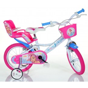 Bicicletta per Bambina 14 Pollici Alyssa 3 4 5 6 Anni Rotelle | BricoShop24