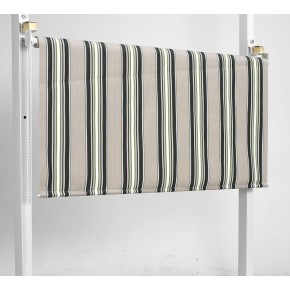 Tenda Sole Caduta 150x250 H Riga Verde Attacco Soffitto Terrazzo Rullo Alluminio