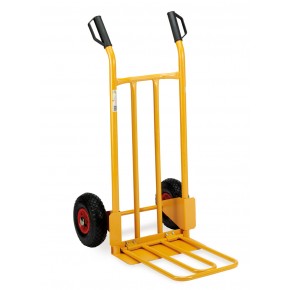 Carrello bravetta con ruote pneumatiche e prolunga pieghevole
