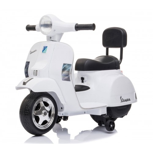 Mini Vespa Piaggio Bianca Elettrica per Bambini Batteria 6 V