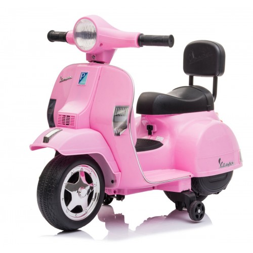 Mini Vespa Piaggio Rosa Elettrica per Bambini Batteria 6 V
