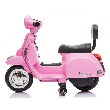 Mini Vespa Piaggio Rosa Elettrica per Bambini Batteria 6 V