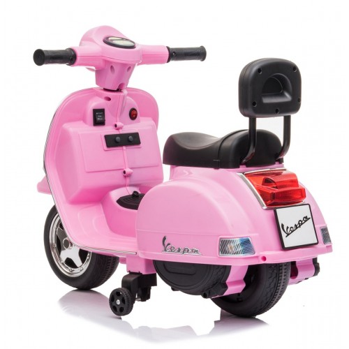 Mini Vespa Piaggio Rosa Elettrica per Bambini Batteria 6 V