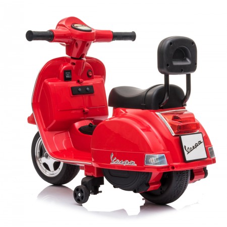 Mini Vespa Piaggio Rossa Elettrica per Bambini Batteria 6 V