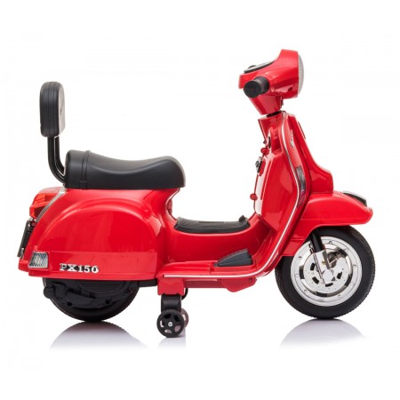 Mini Vespa Piaggio Rossa Elettrica per Bambini Batteria 6 V