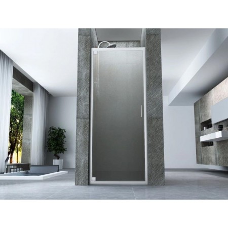 Box Doccia Nicchia 6 mm Vetro Opaco Anta Battente 65 70 75 80 Porta Parete