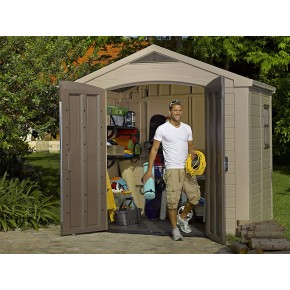 Keter Casetta per Attrezzi 2.5x1.8 con Pavimento Interno da Giardino 2