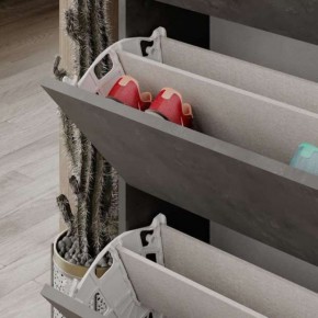 Scarpiera 4 Ante a Ribalta Doppie Salvaspazio Legno Grigio | BricoShop24 2