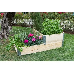 Fioriera in Legno 80x60 da Giardino Portavaso Rettangolare | BricoShop24 2