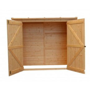 Armadio in Legno Casetta da Giardino 2x1 Box Ricovero per Attrezzi 2