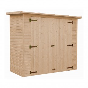 Armadio in Legno Casetta da Giardino 2x1 Box Ricovero per Attrezzi