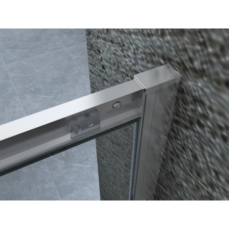 Box Doccia Cristallo 6 mm Vetro Angolo 2 Lati Scorrevole Quadrato Rettangolare