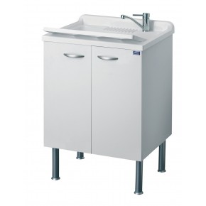 Mobile Lavatoio in Legno da Interno Lavanderia 60x50 Lavandino Pilozzo | Bricoshop24