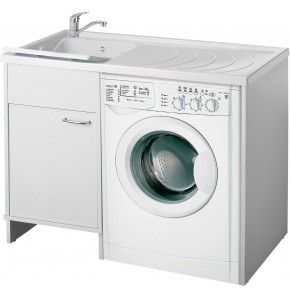 Mobile Lavatrice con Lavatoio in Resina Lavandino Lavanderia | Bricoshop24