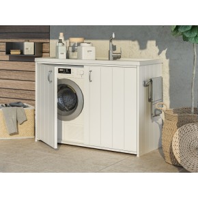 Mobile Lavatrice per Esterno Coprilavatrice in Resina con Lavatoio | Bricoshop24 2
